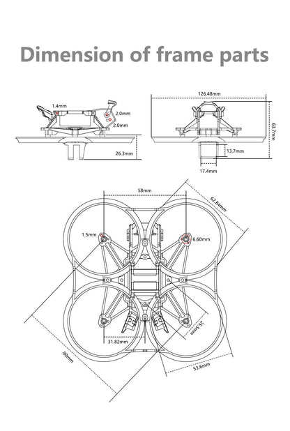 GEPRC DarkStar20 Cinewhoop Frame