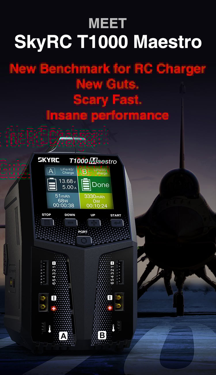 SkyRC T1000 Maestro AC/DC Dual Charger