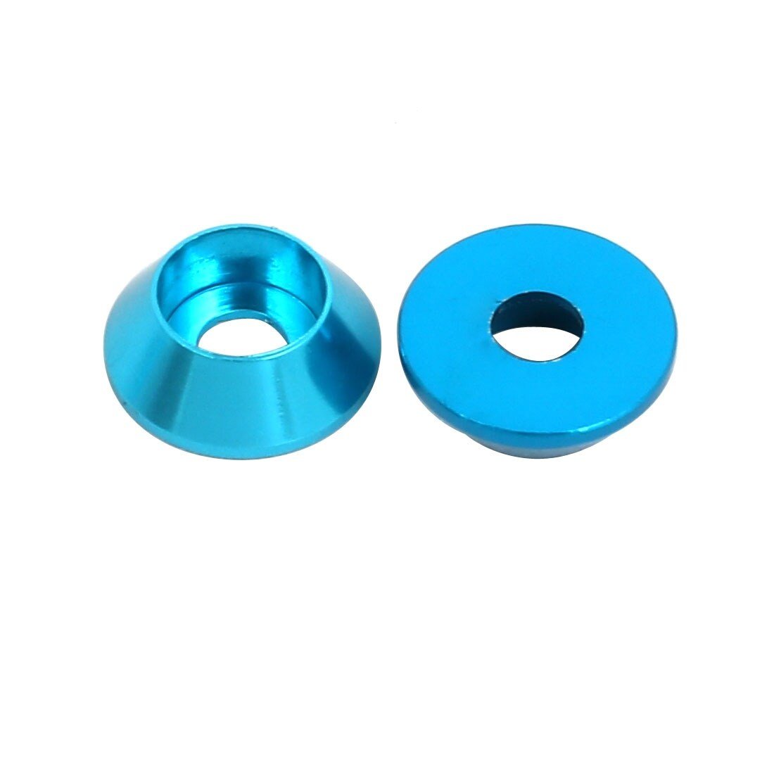 10pc M2 Countersunk Washers Coloured Aluminium Pack