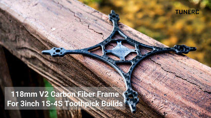 TuneRC 3" Carbon Fibre Micro ToothPick Frame