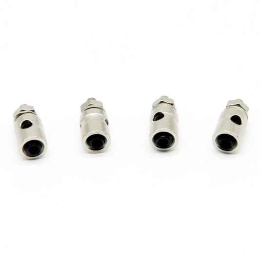 1.8mm Precision RC Linkage Stoppers (4-Pack) - Easy-Adjust Pushrod Connectors