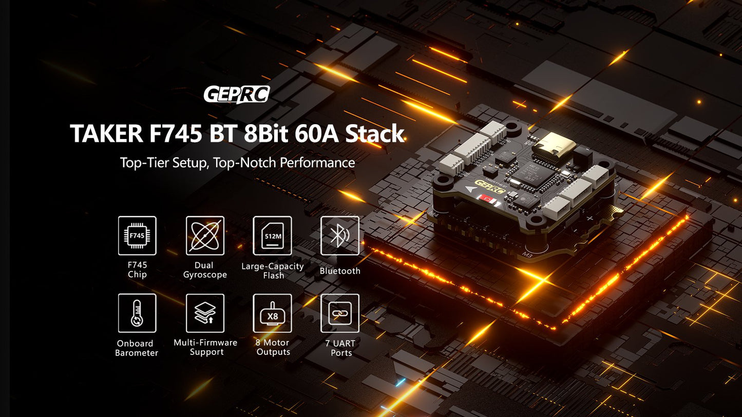 GEPRC TAKER F745 BT 8Bit 60A Stack