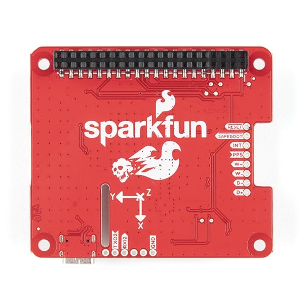 SparkFun GPS-RTK Dead Reckoning pHAT for Raspberry Pi (ZED-F9R)
