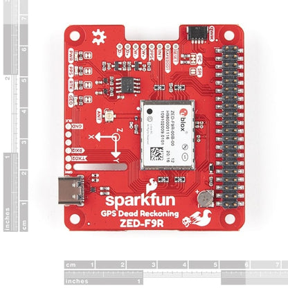 SparkFun GPS-RTK Dead Reckoning pHAT for Raspberry Pi (ZED-F9R)