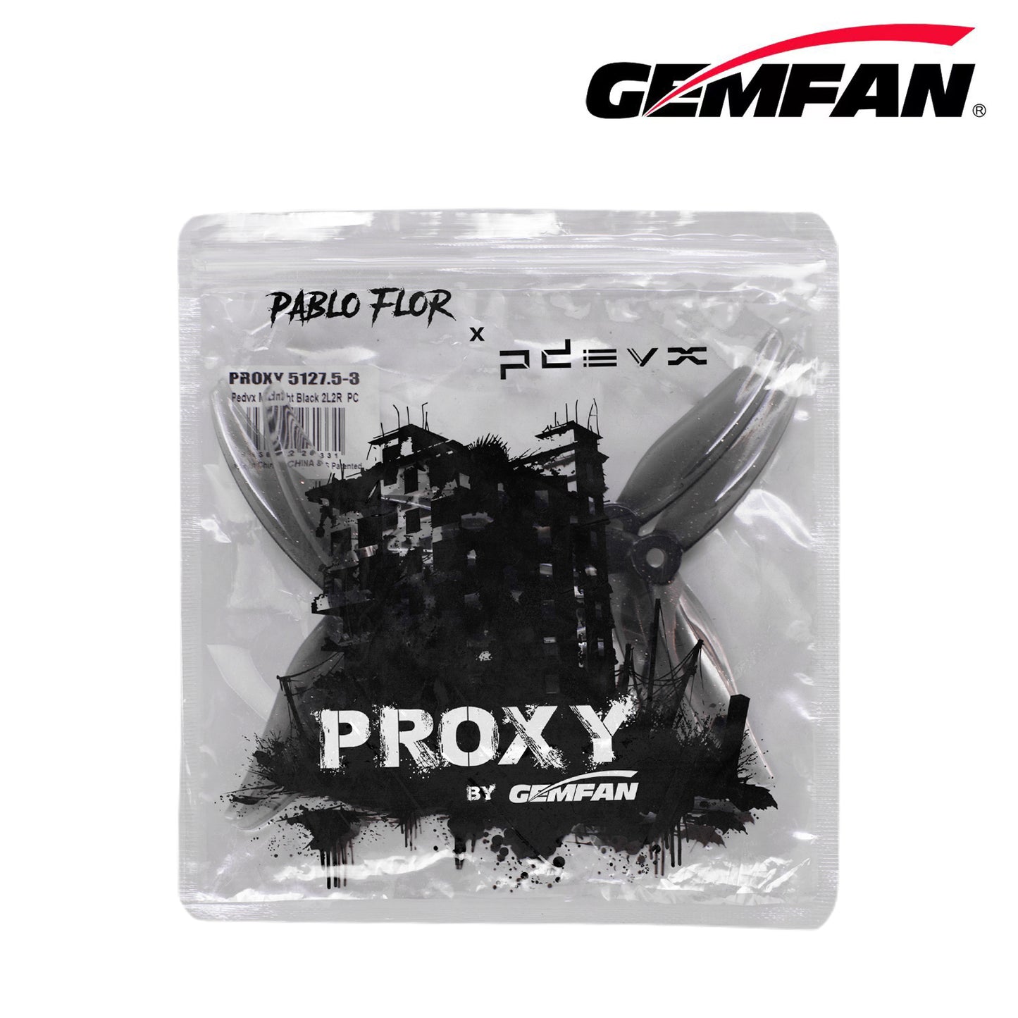 Gemfan Proxy 5127.5 Freestyle Propellers - Curved Anti-Bending 5.1-inch 3-Blade