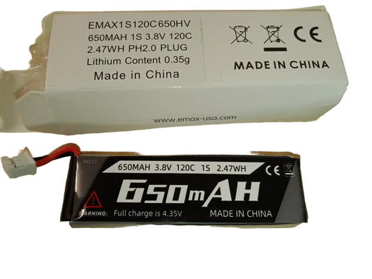 Emax 1S HV 650Mah Battery PH2.0