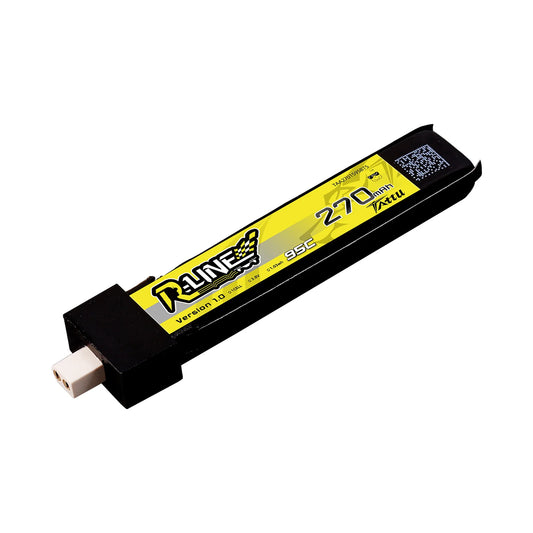 5pc Tattu 270mAh 1S 95C 3.8V HV Lipo Battery with BT2.0 Plug