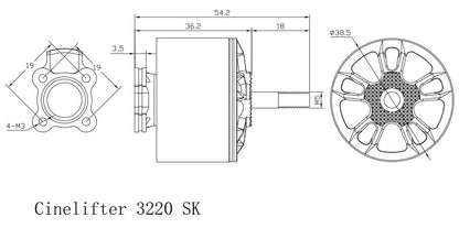 Xnova CineLifter Line SK 3220 Brushless Motors