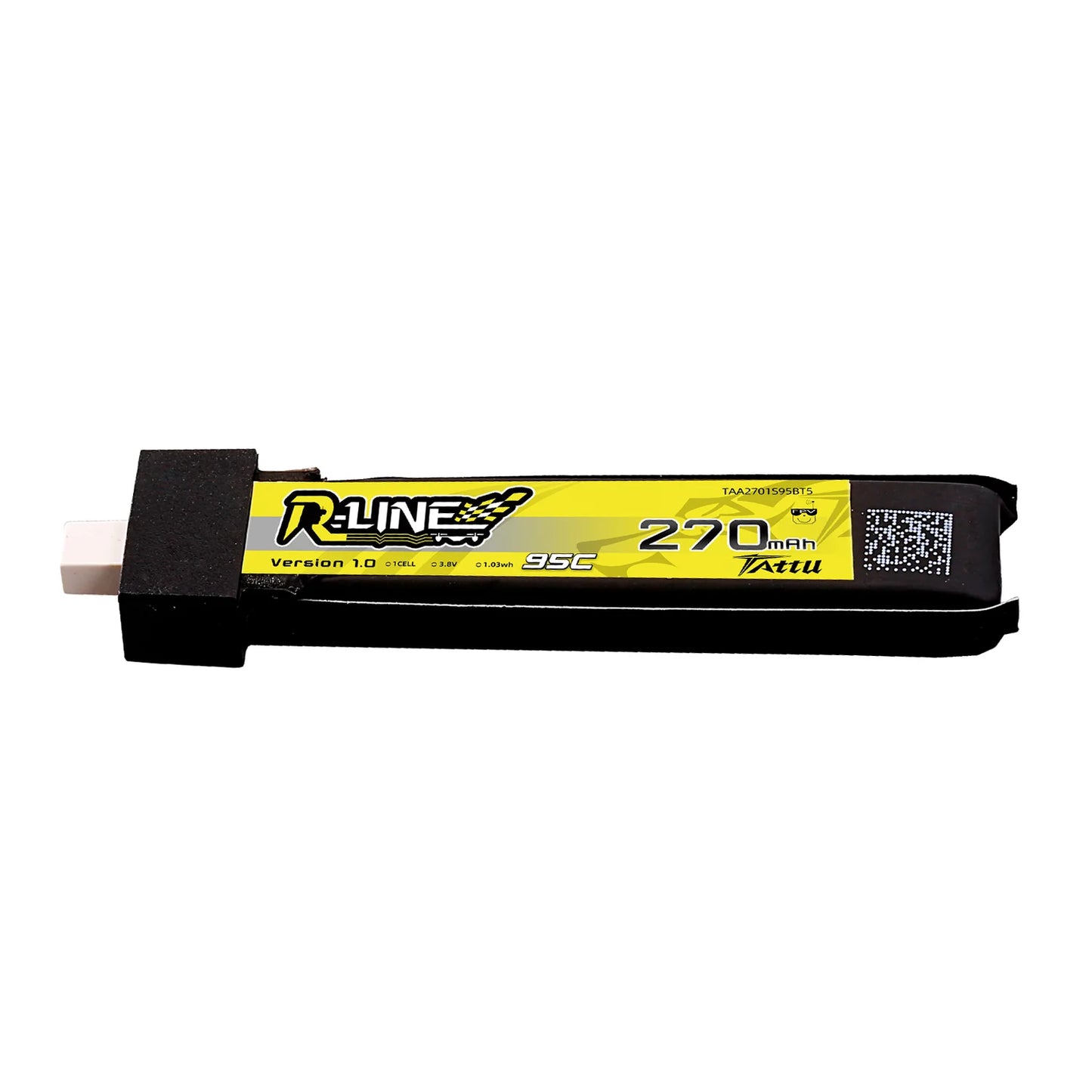 5pc Tattu 270mAh 1S 95C 3.8V HV Lipo Battery with BT2.0 Plug