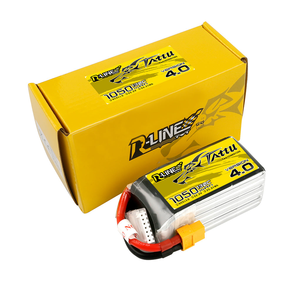 Tattu R-Line Version 4.0 1050mAh 6S 130C LiPo Battery