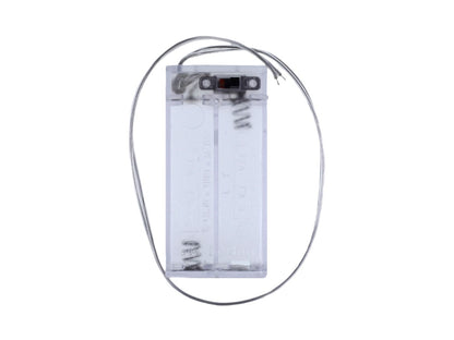 2 x AA Battery Holder with On & Off Switch and Slider Cover
