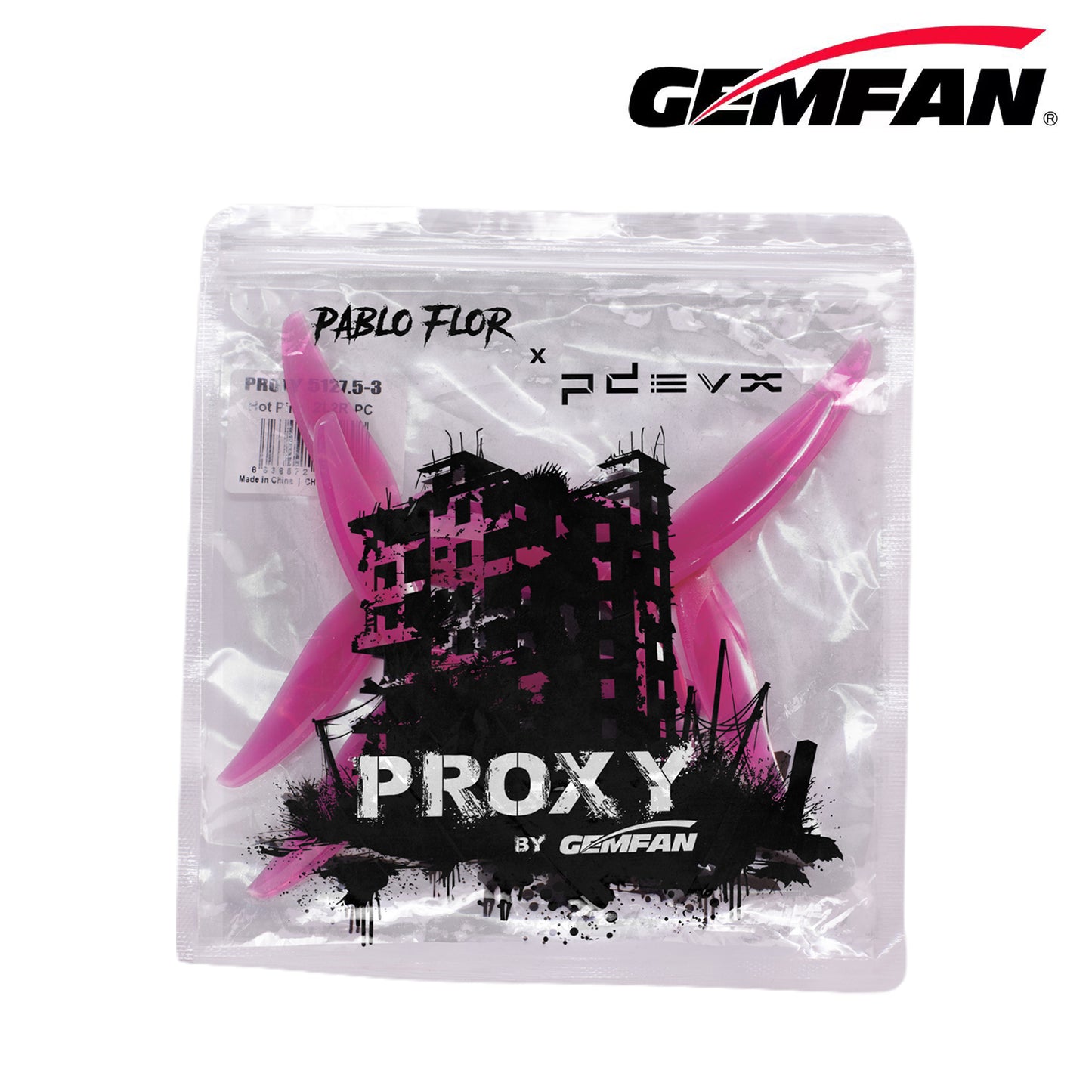 Gemfan Proxy 5127.5 Freestyle Propellers - Curved Anti-Bending 5.1-inch 3-Blade