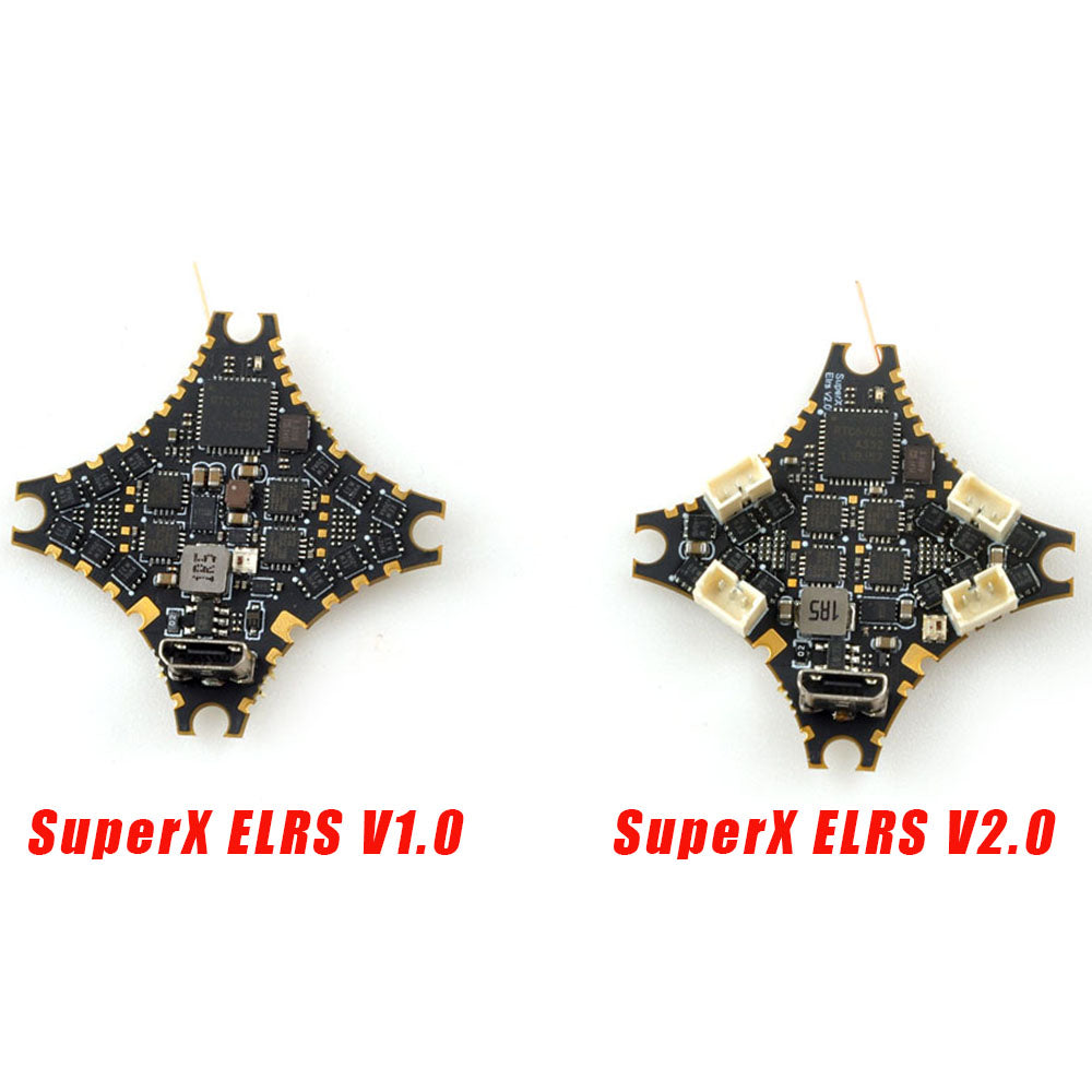 Contrôleur de vol Happymodel SuperX ELRS V2.0 5-en-1 AIO (1S, ESC 5A, VTX 400mW)