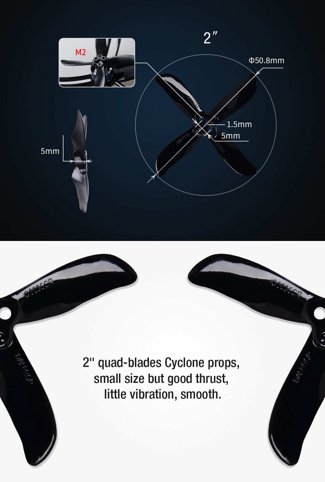 Dal Cyclone Q 2035 Quad Propellers (set of 8)