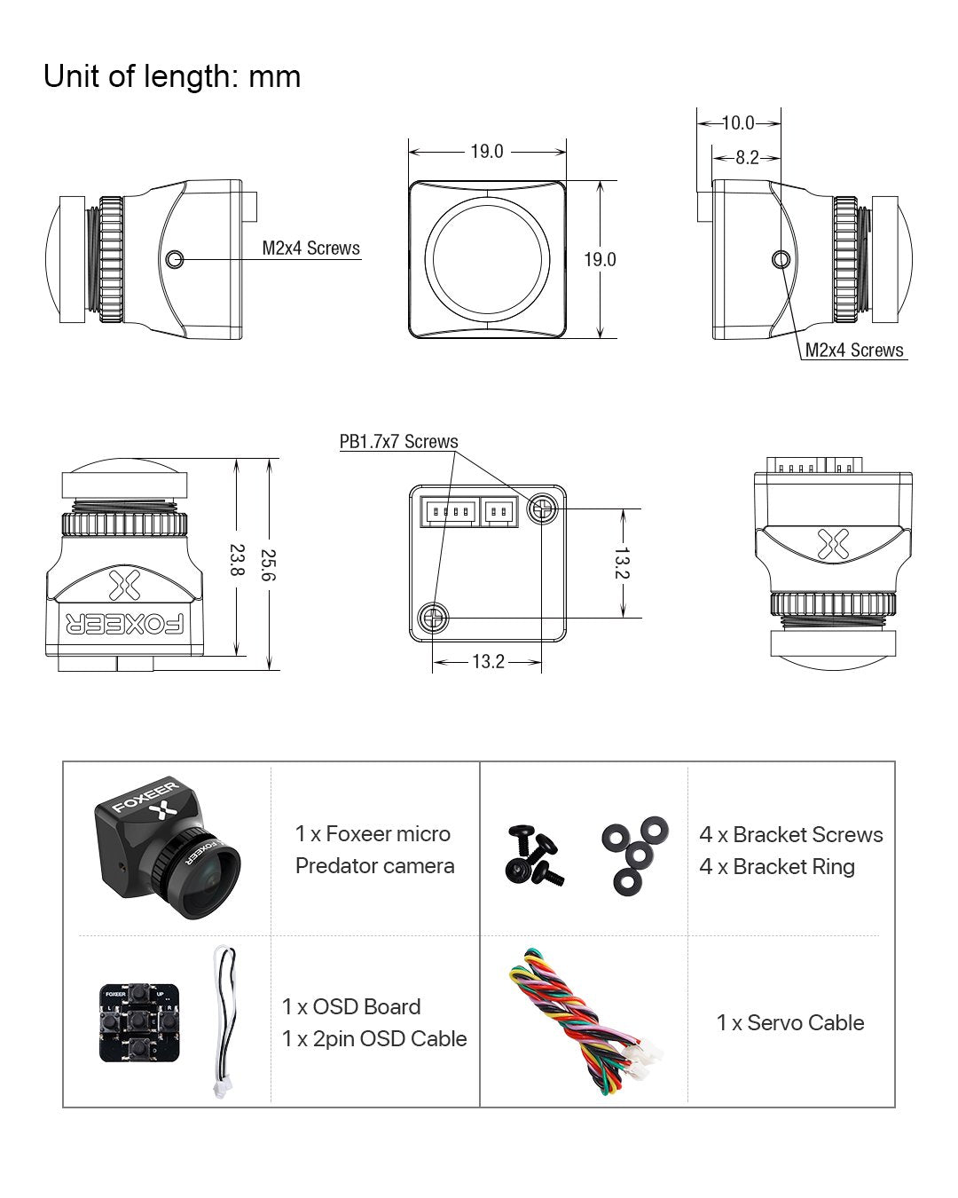 Foxeer Predator Micro V5 (M12 1.7mm) FPV Camera