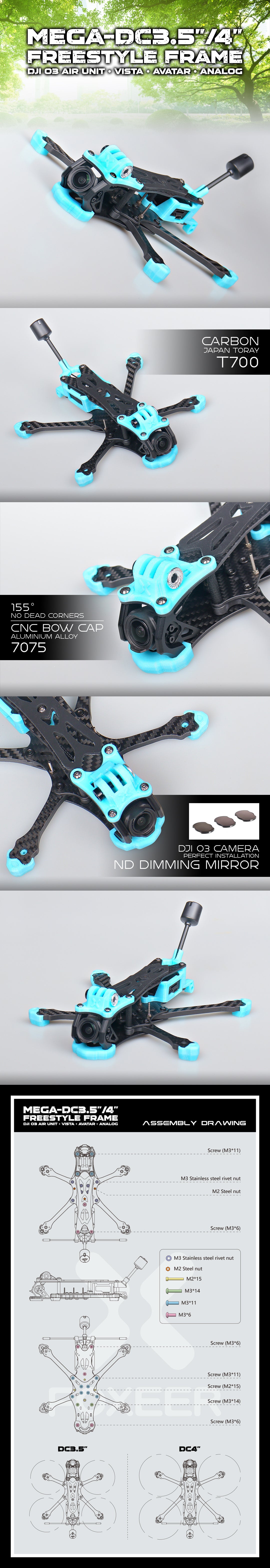 Foxeer Mega 4" HD Freestyle Frame