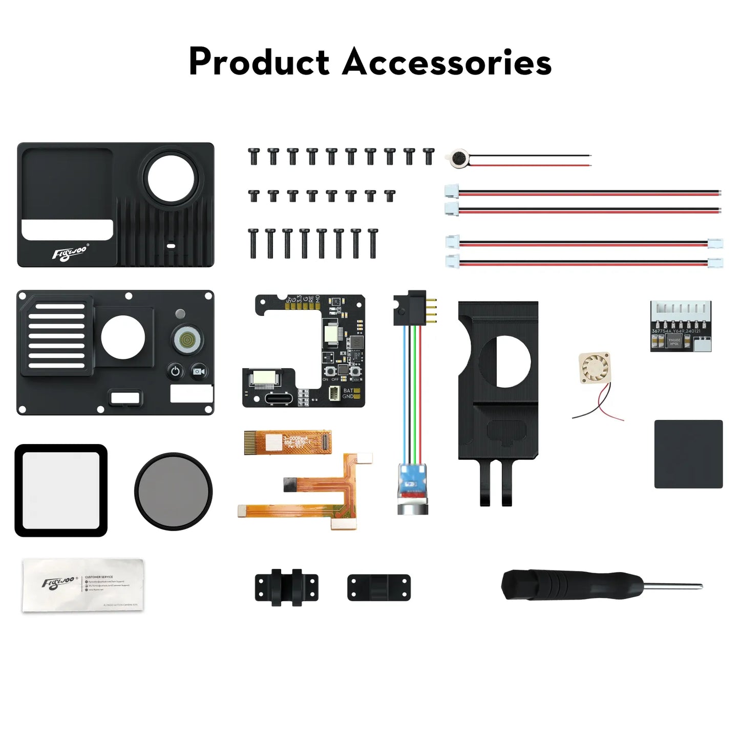 Flywoo Naked Gopro Action Camera 2.1 Pro GP9 DIY Kit and Parts
