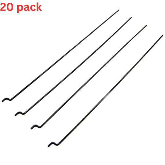 20pc Z-shape Metal Push Rods (120-240mm)