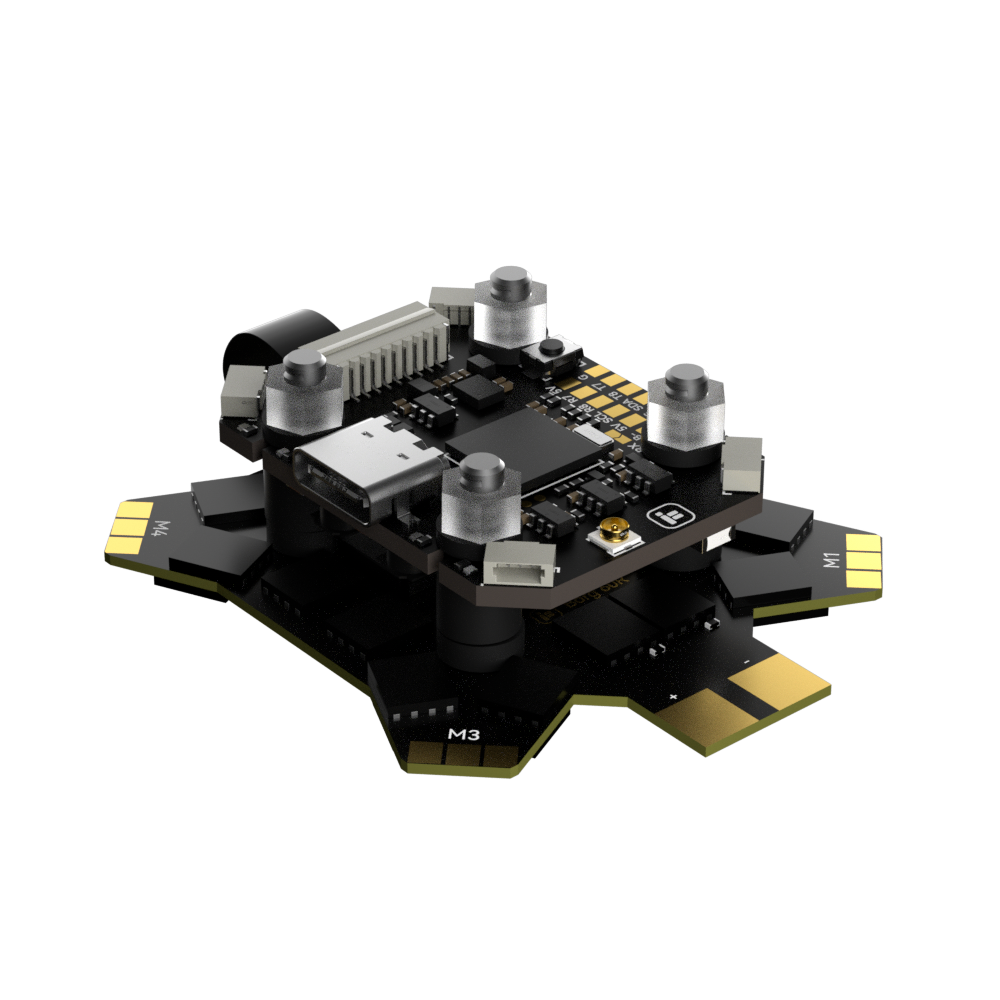 Borg Mini H7 flight controller with onboard 2.4GHz receiver