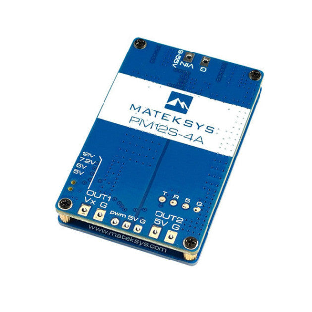 Matek Power Module PM12S-4A 9-55V Dual Step-Down Voltage Regulators with TVS Protection