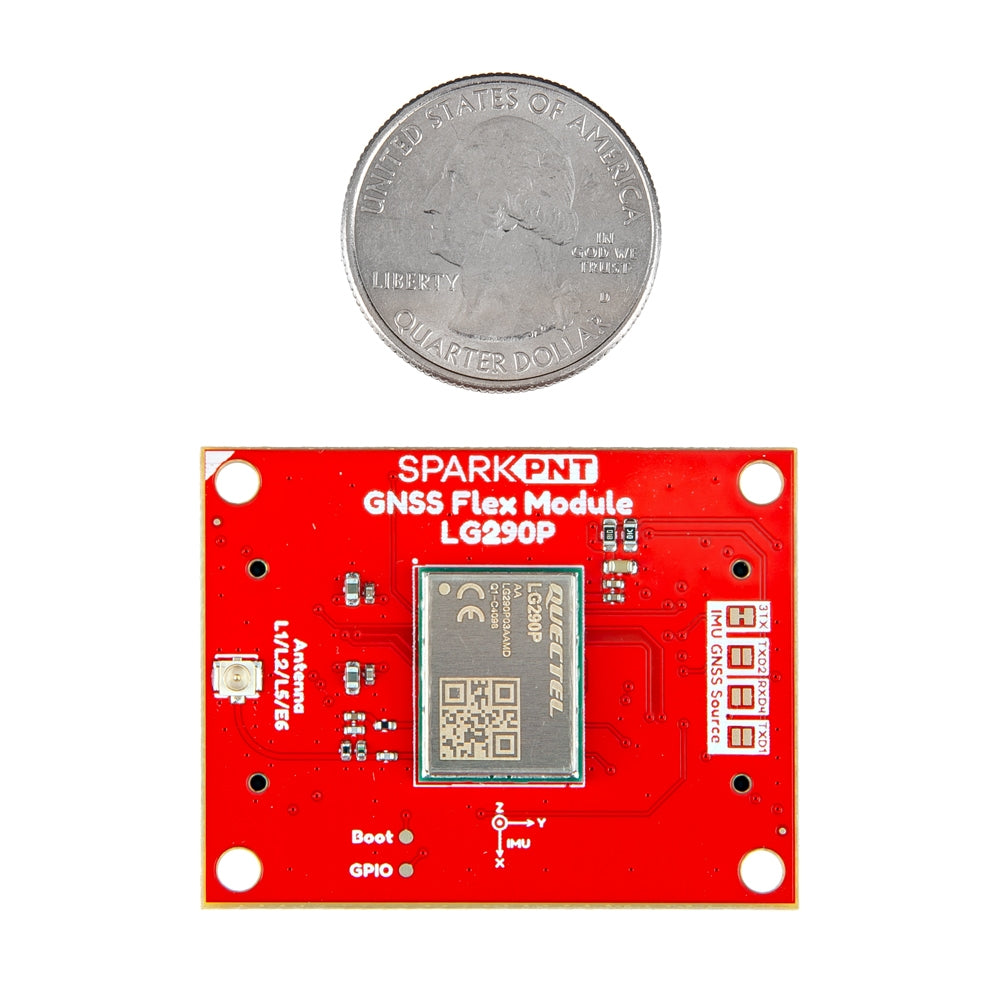 Module GNSS SparkPNT Flex : LG290P RTK quadri-bande avec compensation d'inclinaison IMU IM19