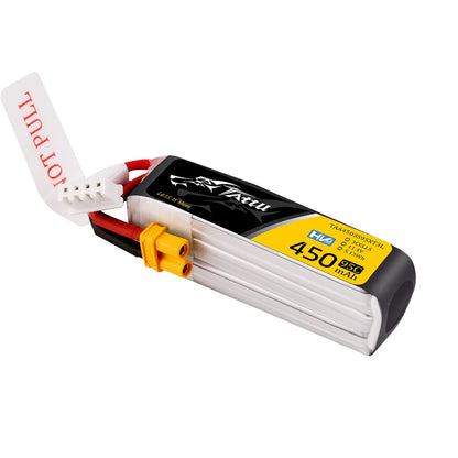 Tattu 450mAh 11.1V 95C 3S1P Long Lipo Battery Pack XT30