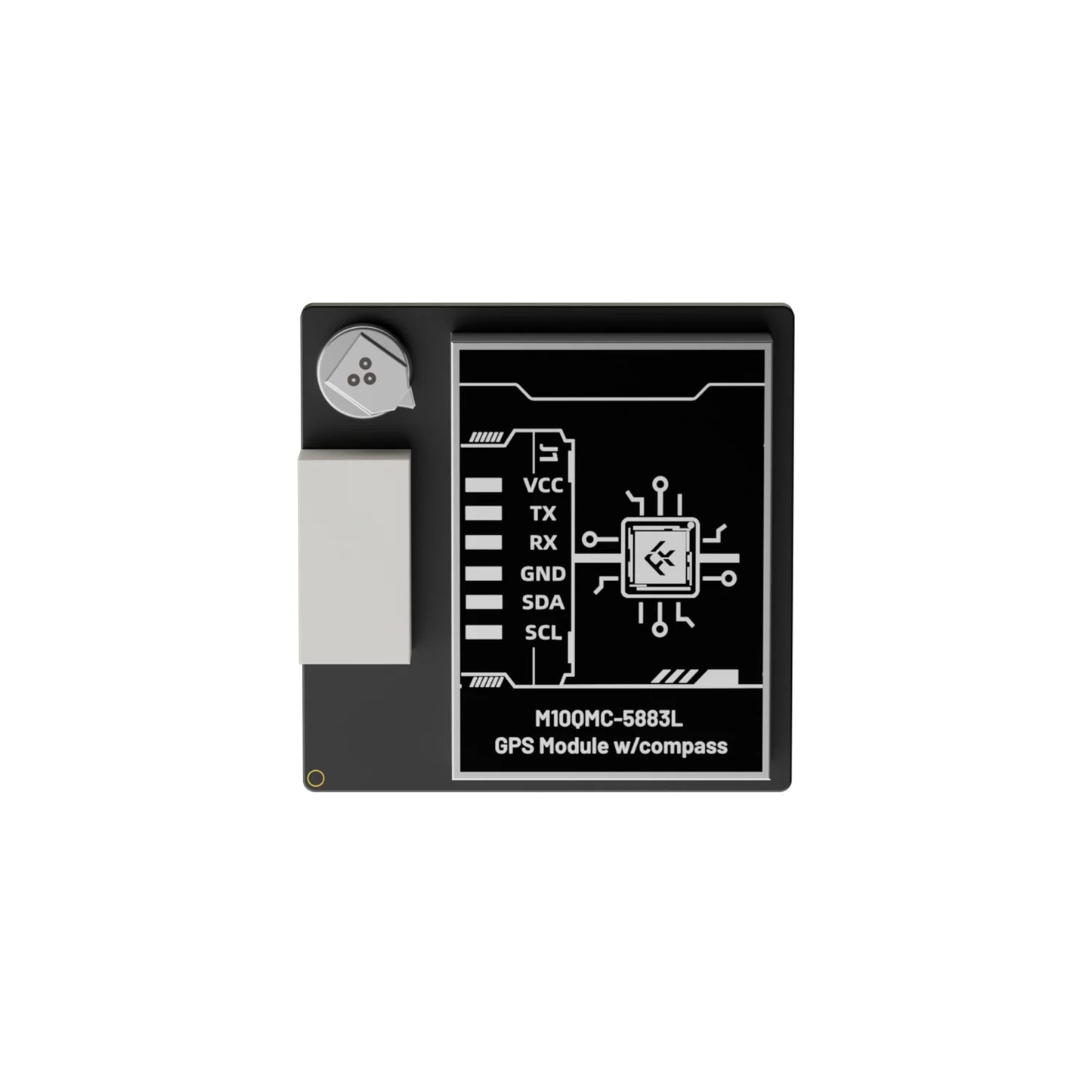 Gsp Module Top View FlyFishRC M10QMC-5883L GPS Module - Compass M10 GPS for FPV Racing ...