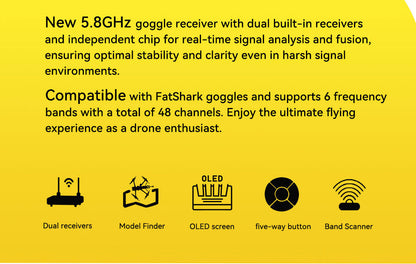 SpeedyBee 5.8GHz Analog Goggles Receiver