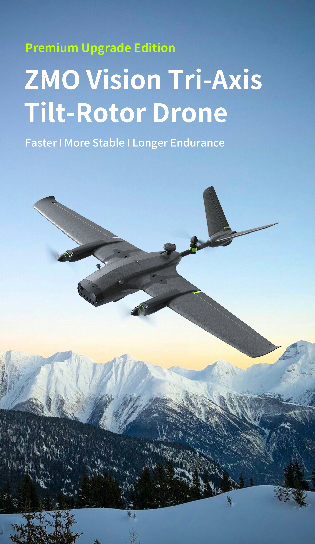 OMPHOBBY ZMO V2 VTOL FPV Drone Aircraft (PNP)