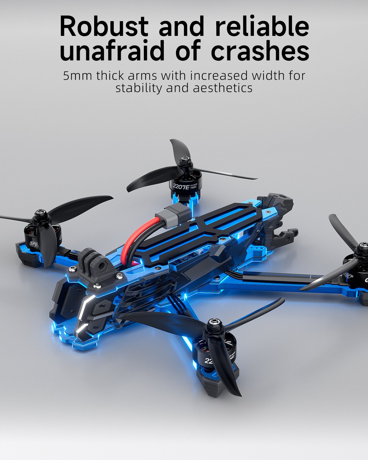 Drone FPV Deadcat GEPRC Vapor-D5 O4 Pro WTFPV 5 pouces - 6S