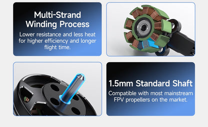 GEPRC SPEEDX2 1104 7500KV Brushless Motor