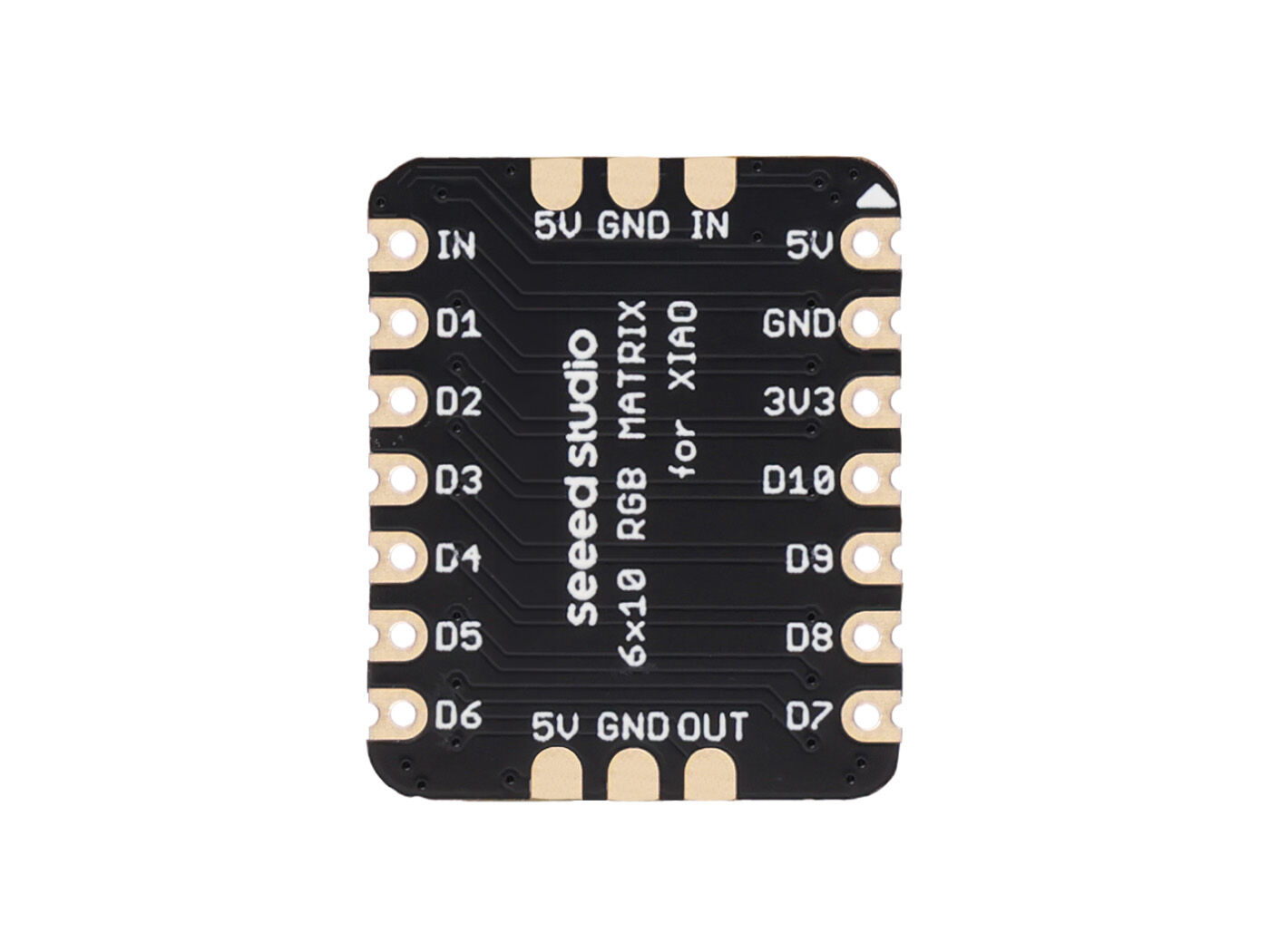 Seeed Studio XIAO 6x10 RGB LED Matrix - 60-Pixel WS2812B Expansion Board