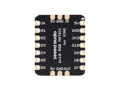 Seeed Studio XIAO 6x10 RGB LED Matrix - 60-Pixel WS2812B Expansion Board
