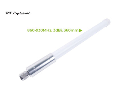 LoRa 3dBi Fiberglass Antenna Kit with base (860-930MHz 360mm) RFELA-1/389