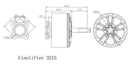 Xnova CineLifter Line 3215 Brushless Motors