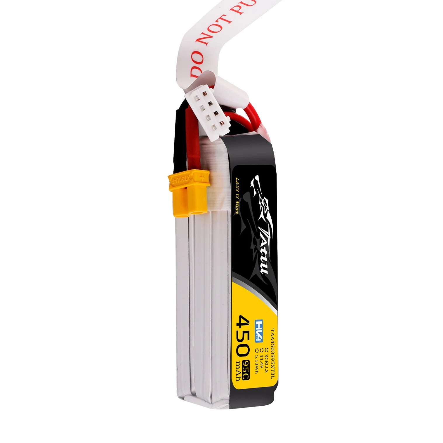 Lipo battery with Tattu branding on a white background