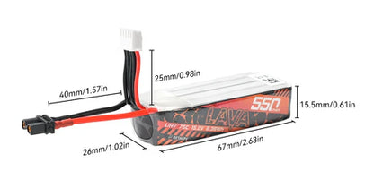 LAVA 4S 550mAh 75C Battery (2PCS)