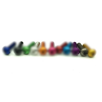 10pc M3x20 Allen Key Button Head Pack Coloured Aluminum 7075