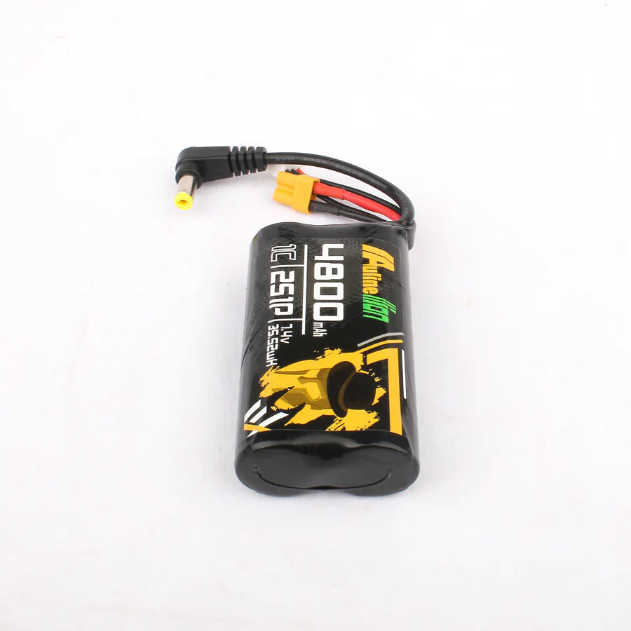 Auline 7.4V 2S 4800mAH 1C Li-Ion Battery for FPV Goggles - XT30 & Barrel Jack