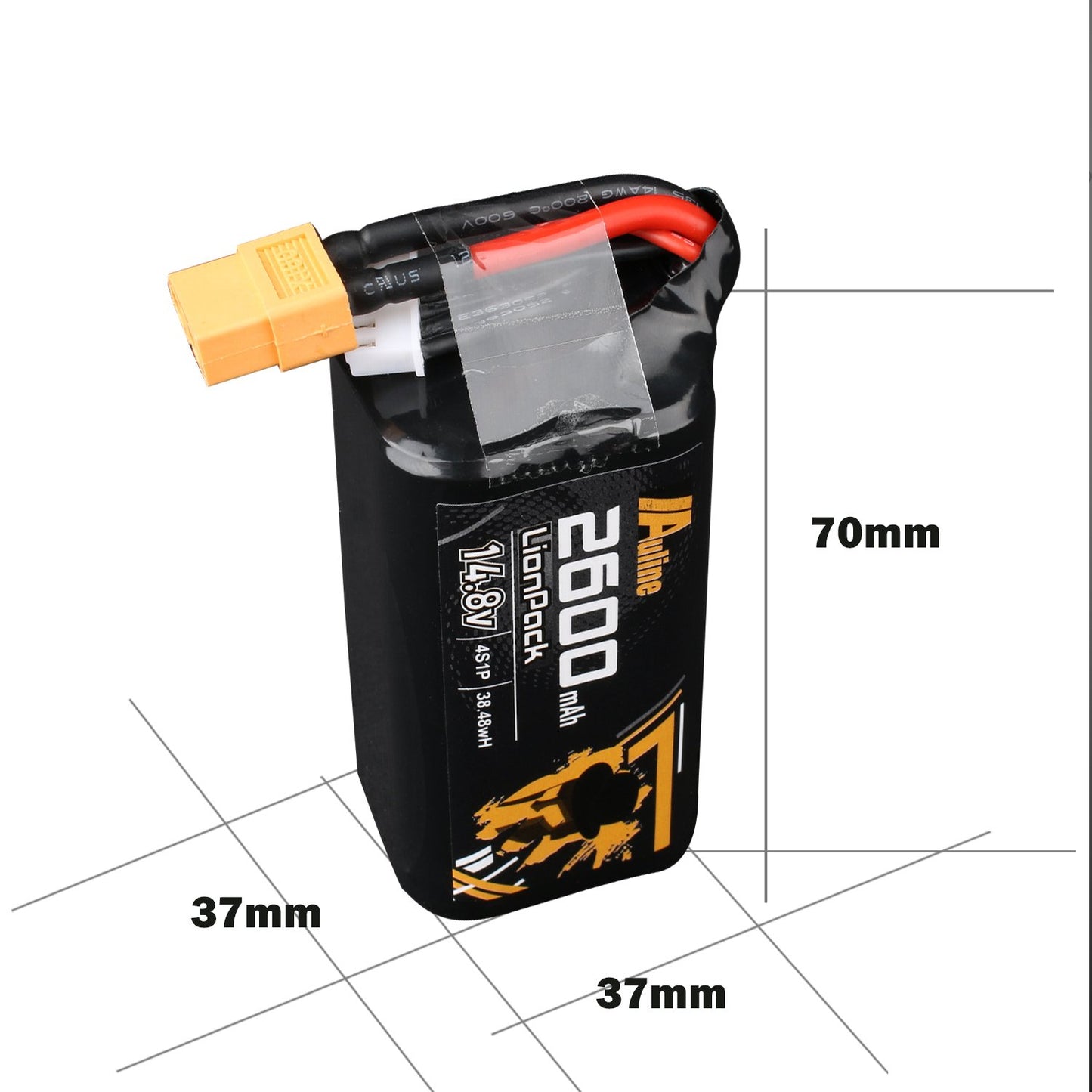 AuLine 2600mAh 4S Li-Ion Battery for DJI Goggles /w internal protection board