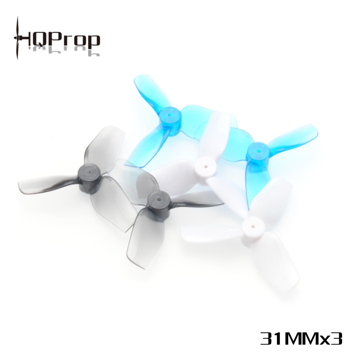 HQ Micro Tiny Whoop Props 31mmx3 3 blade (1mm shaft) (2CW+2CCW)