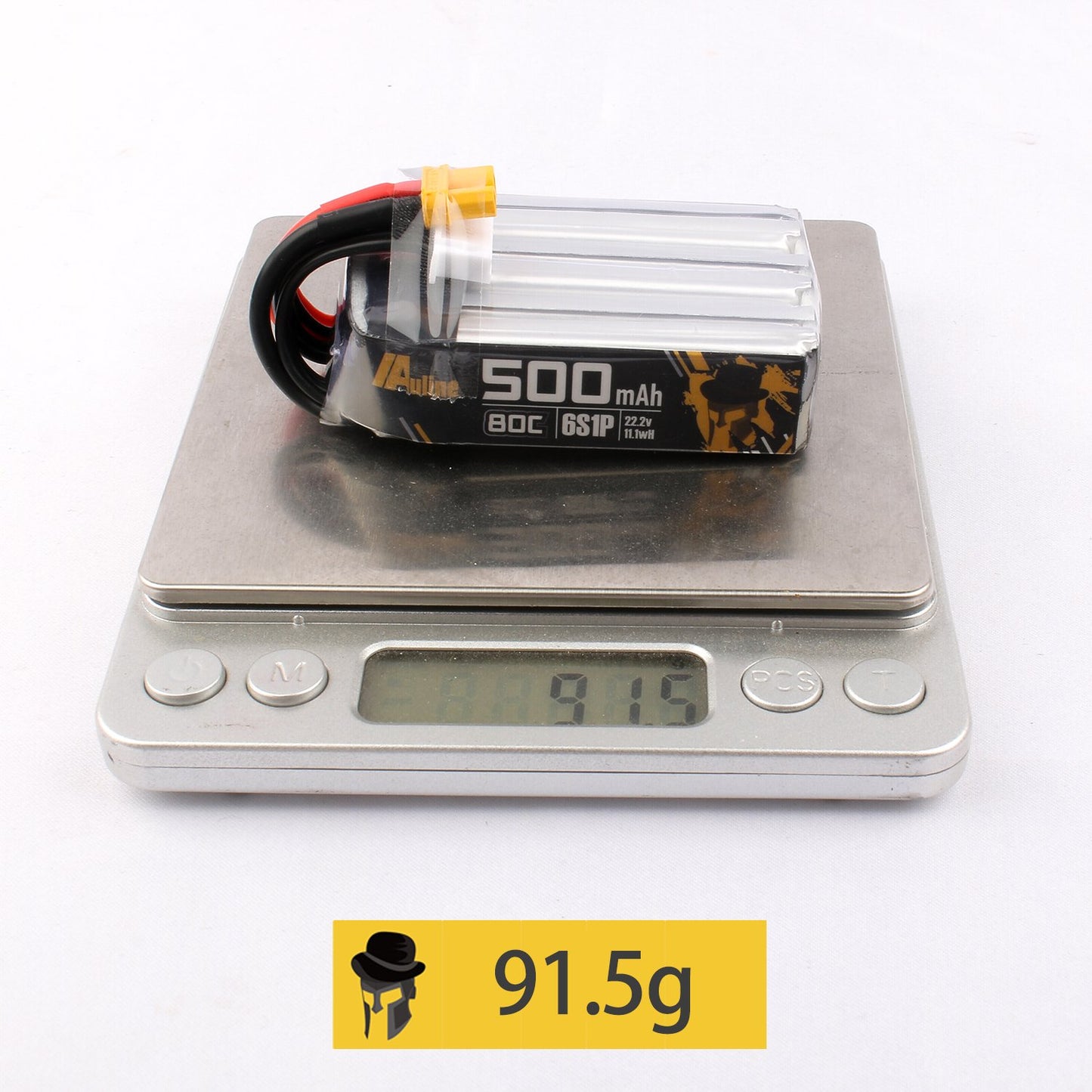 AuLine 500mAh 6S 22.2V 80C XT30 Lipo Battery (2 Pack)