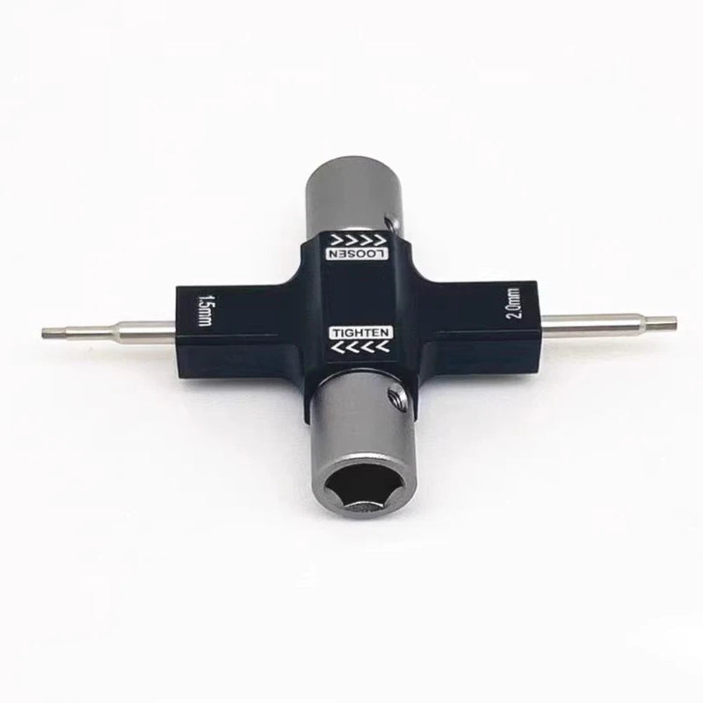M5 One-Way Bearing Prop Wrench & 1.5mm/2.0mm Hex Multi-Tool