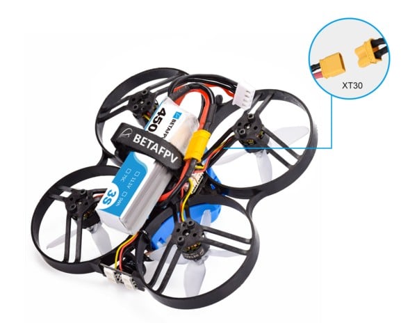 BetaFPV 450mAh 3S 75C Lipo Battery (2pcs)