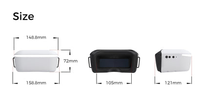 Lunettes Walksnail Avatar HD L avec Cardan de Suivi de Tête GM3 - FPV Numérique