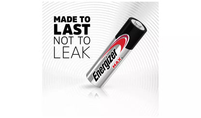 Energizer Max AAA LR6 Alkaline Power Batteries 10 Pack