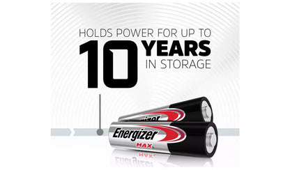Energizer Max AAA LR6 Alkaline Power Batteries 10 Pack