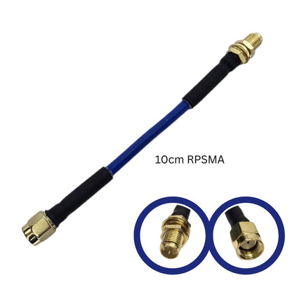 Rallonge coaxiale semi-rigide RPSMA-K vers RPSMA-J (câble faible perte RG402)