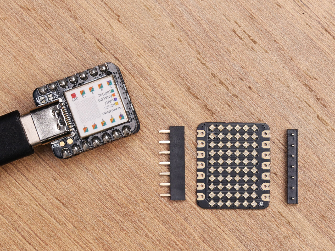 Seeed Studio XIAO 6x10 RGB LED Matrix - 60-Pixel WS2812B Expansion Board