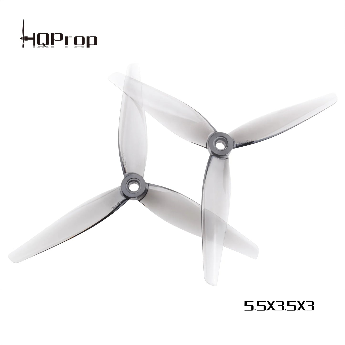 HQProp 5.5X3.5X3 V2 Grey Propeller 3 Blade (2CW, 2CCW)
